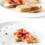 smoked trout tartine