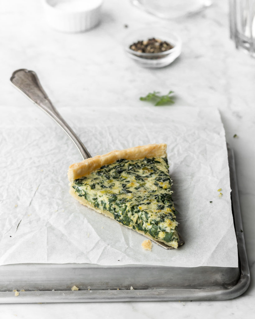 swiss chard tart recipe with leeks and cheese