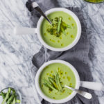 asparagus veloute with walnut parsley pistou