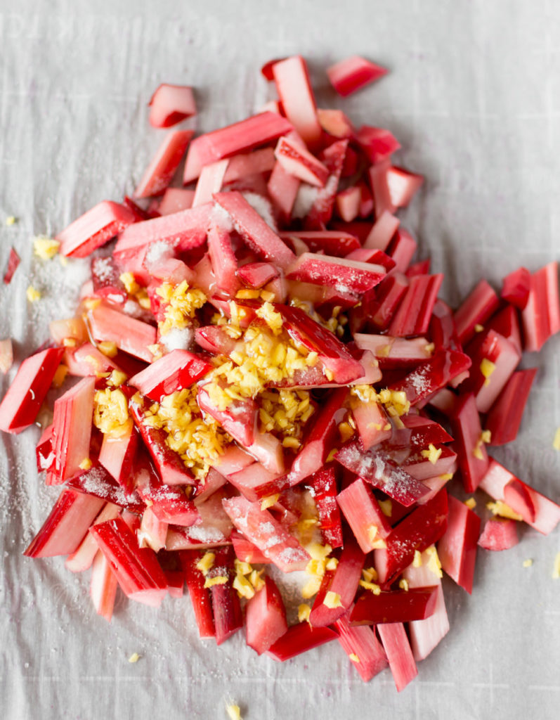 ginger roasted rhubarb-- with spice seasonal food blog