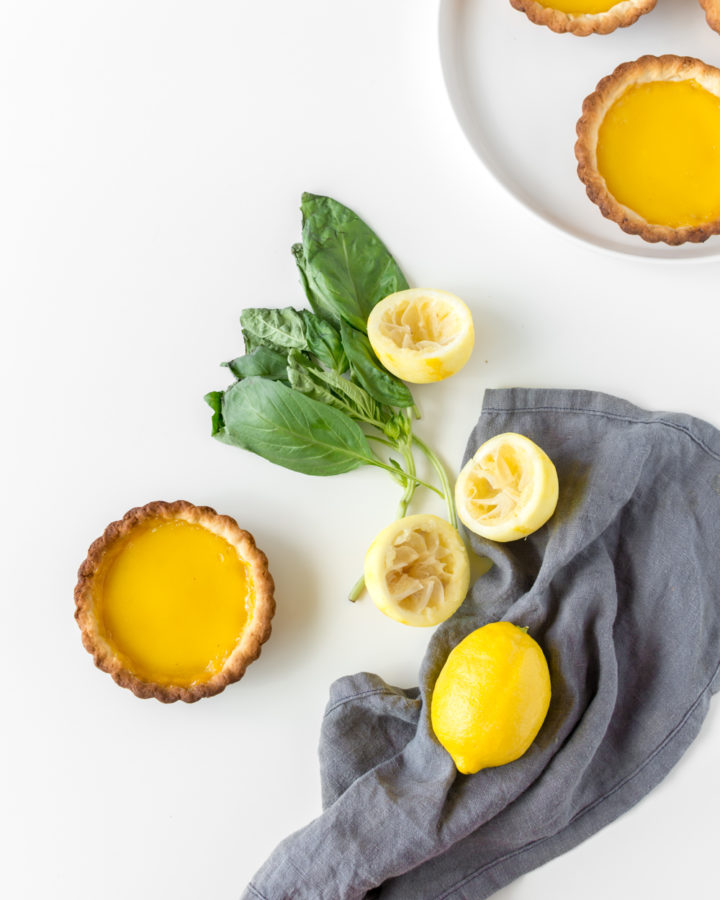 lemon basil tart