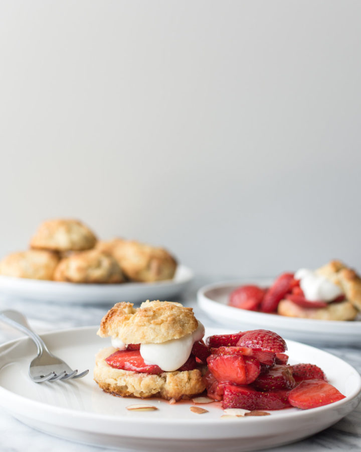 strawberry almond scone cakes-- with spice seasonal food blog