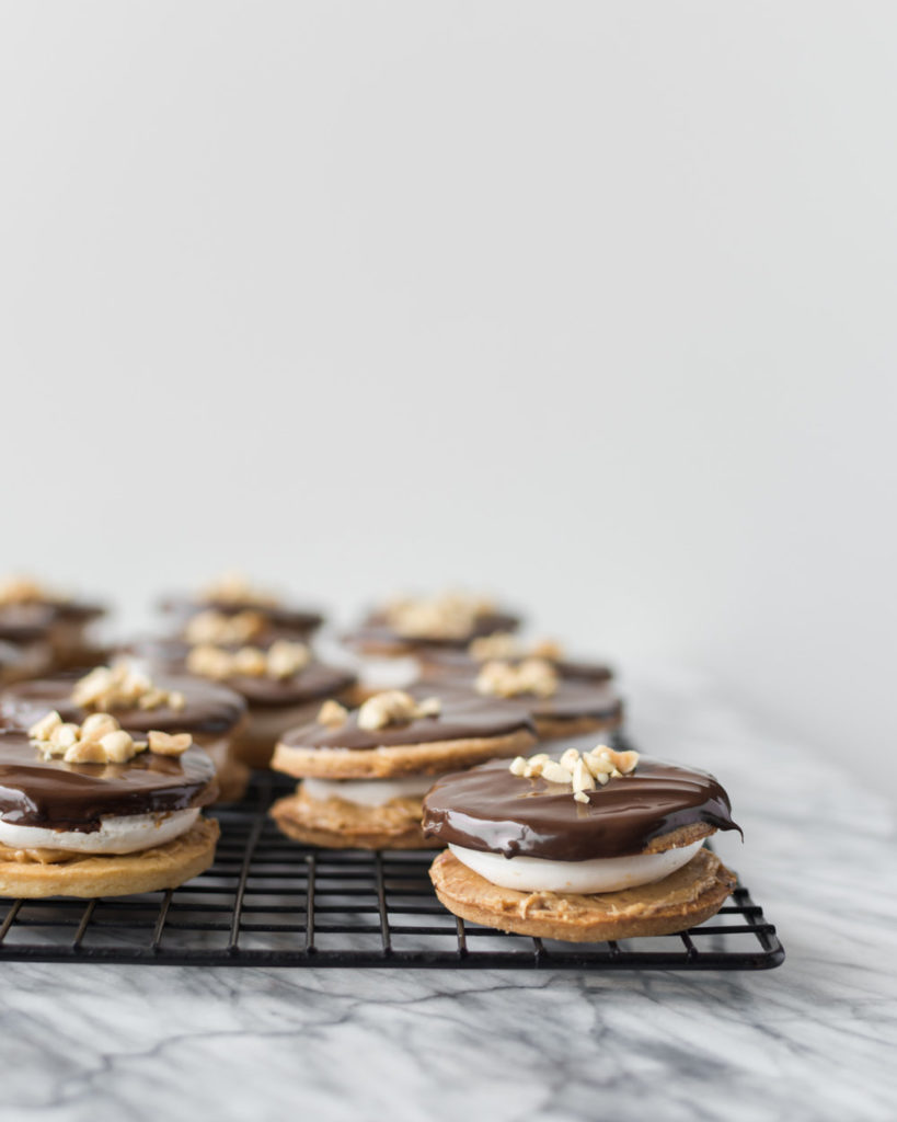 homemade chocolate peanut butter s'more recipe