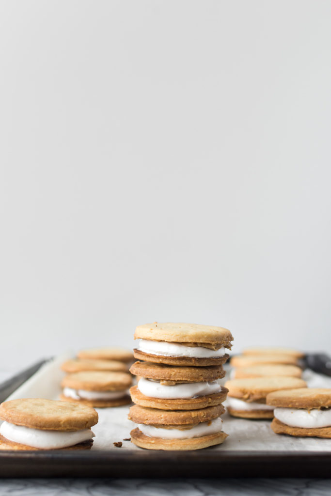 peanut butter marshmallow cookie sandwiches