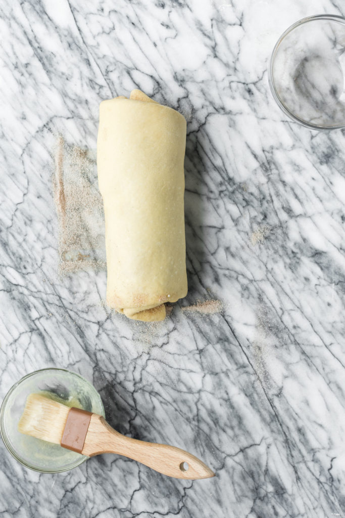 shaping yeast dough 7