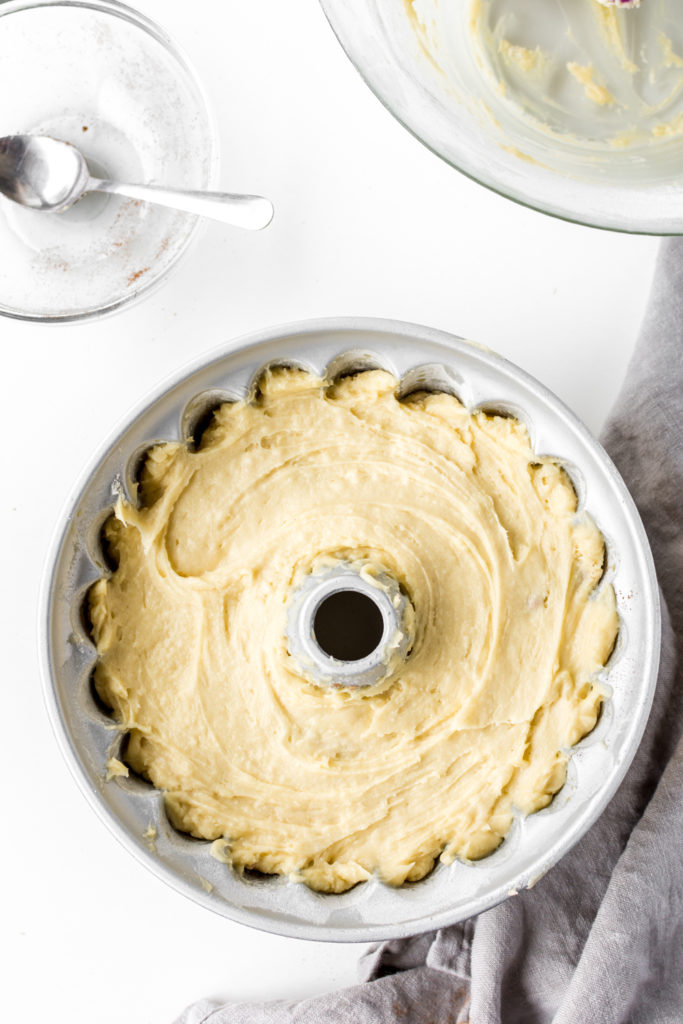 walnut streusel layered in batter