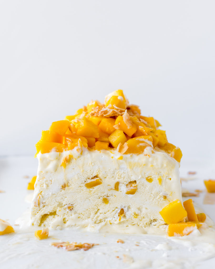 coconut mango semifreddo recipe-- with spice seasonal food blog