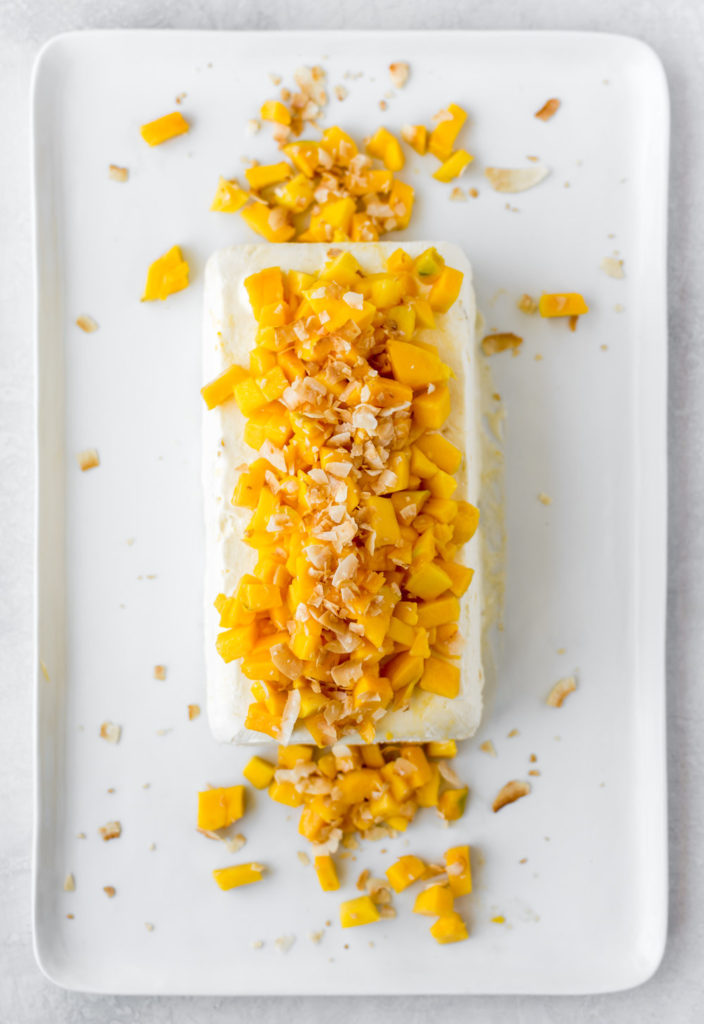 coconut mango semifreddo recipe-- withspice seasonal food blog