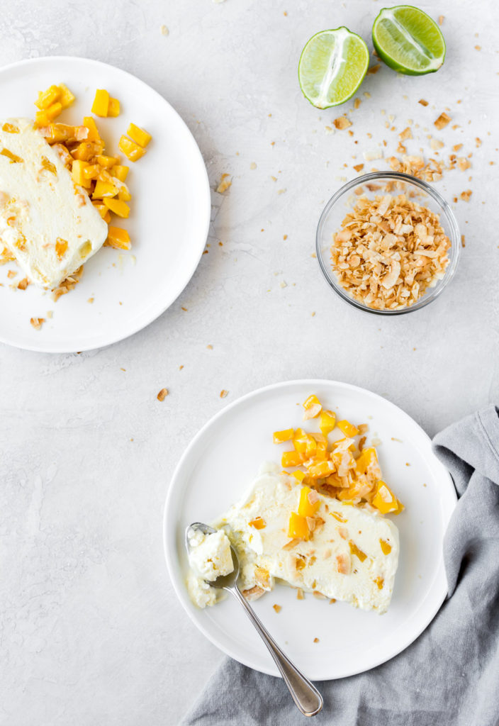 coconut mango semifreddo recipe