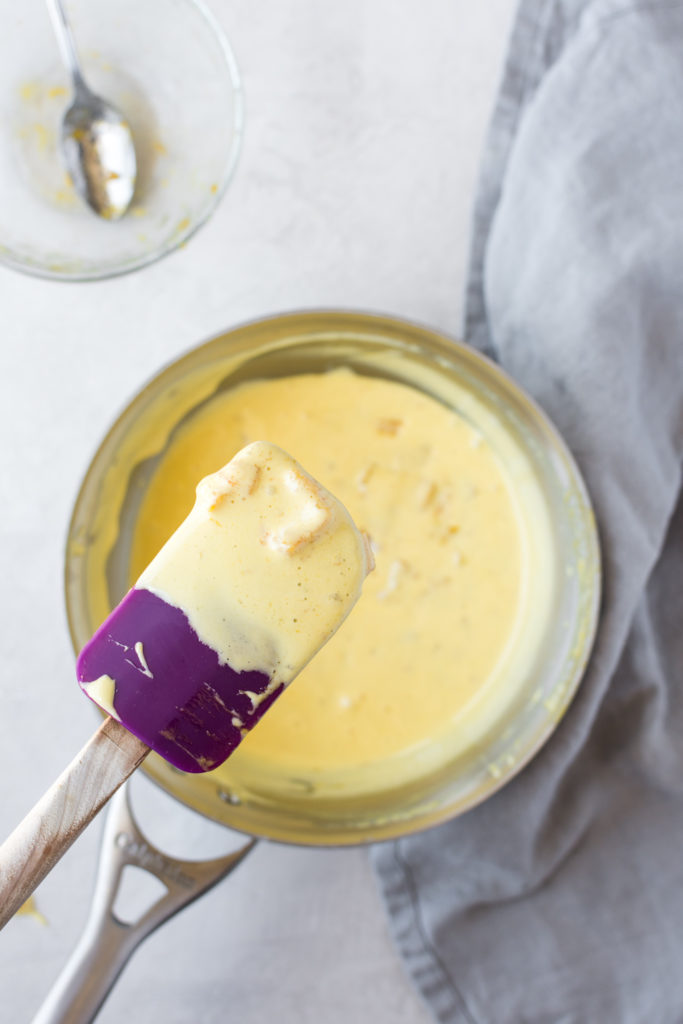 making a zabaglione custard