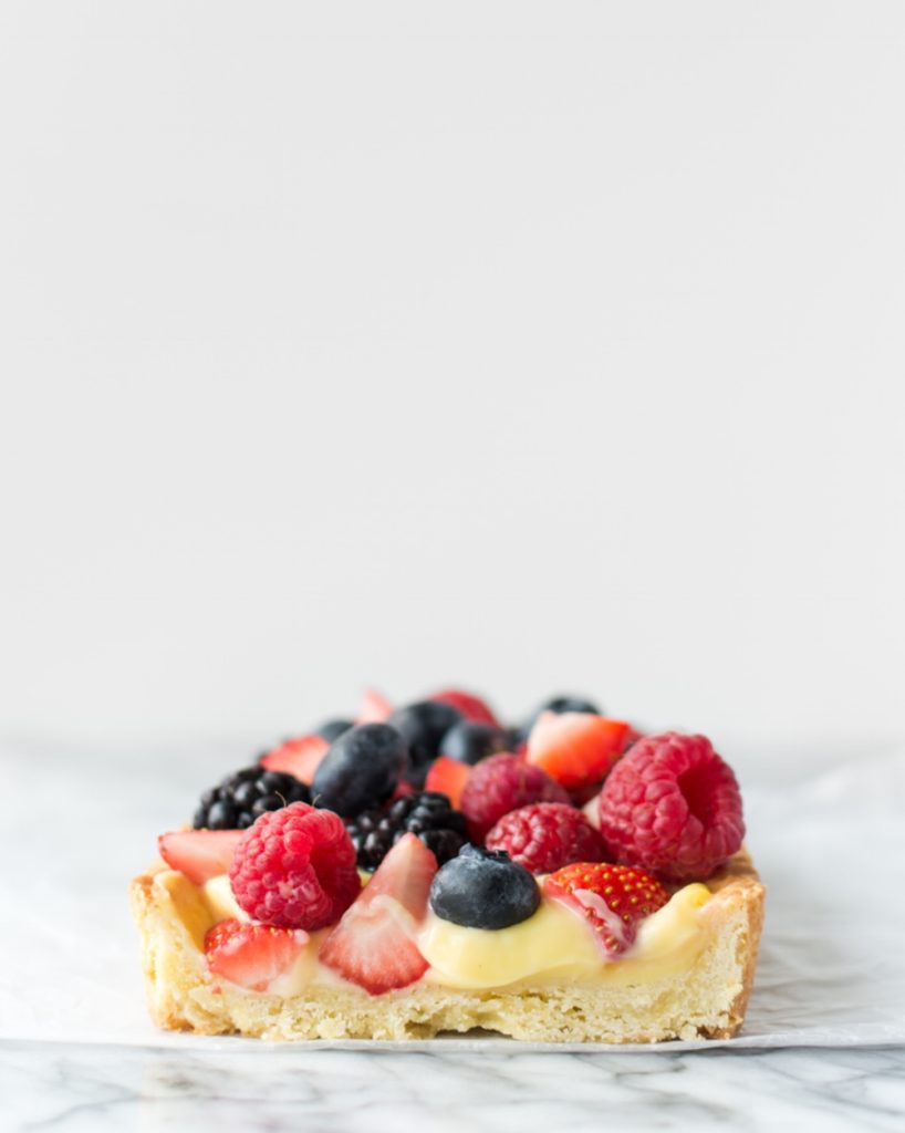 white balsamic berry tart