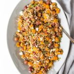 butternut squash salad with farro and roasted grapes
