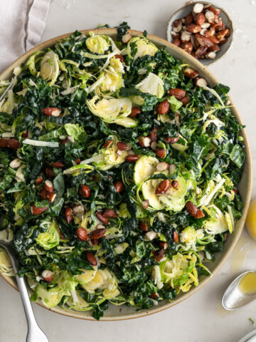 brussels sprout kale salad