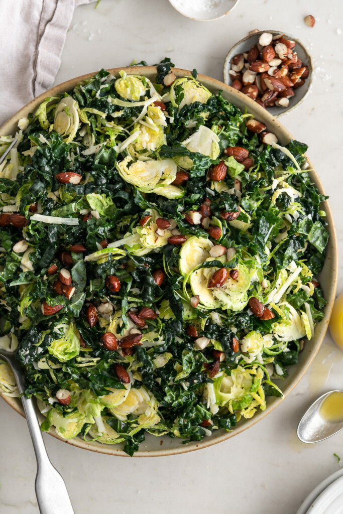 brussels sprout kale salad