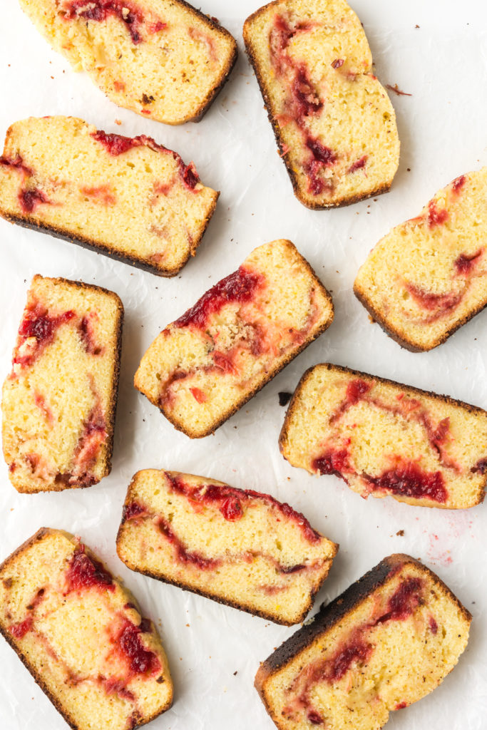 swirled cranberry pound cake recipe holiday baking