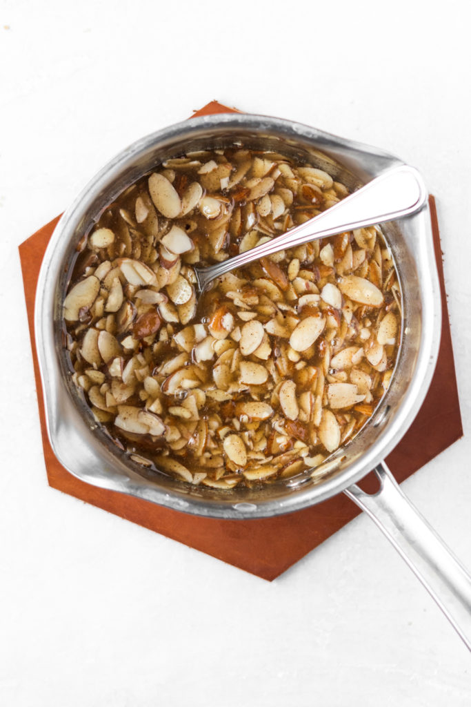 dough for crunchy almond cookies