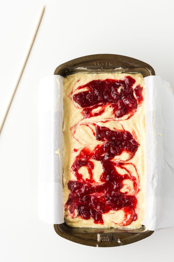 marbled cranberry pound cake