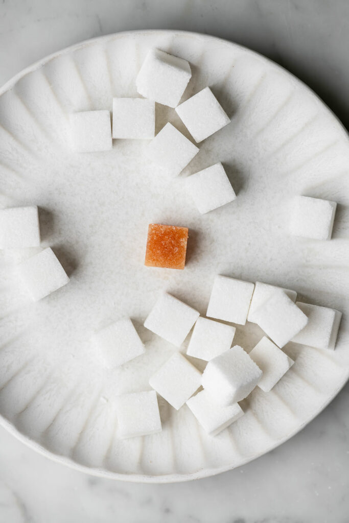 sugar cubes with angostura bitters