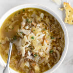 cabbage farro soup