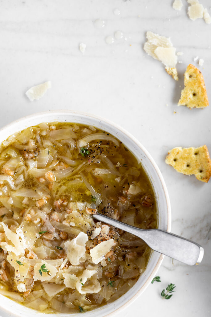 cabbage farro soup recipe