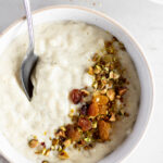 how to make vanilla and cardamom stovetop rice pudding