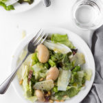 gigante bean salad with salami, fennel and butter lettuce-- withspice seasonal food blog