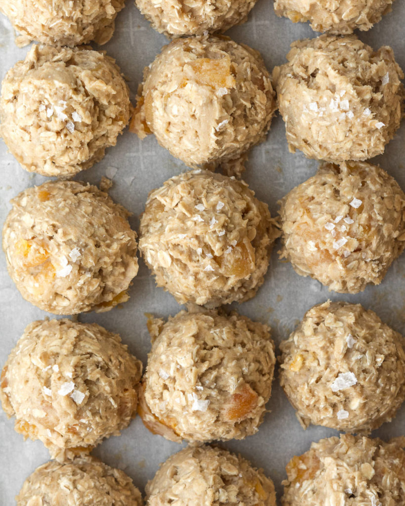 oatmeal apricot cookie dough