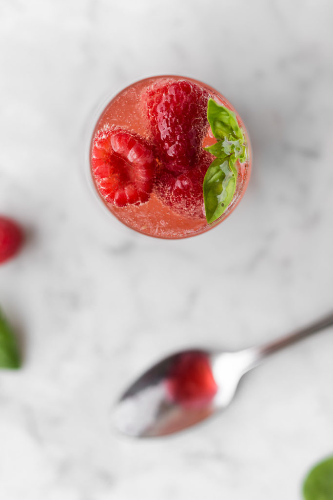 sparkling raspberry basil shrub drink-- withspice seasonal food blog