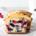 triple berry creme fraiche cake