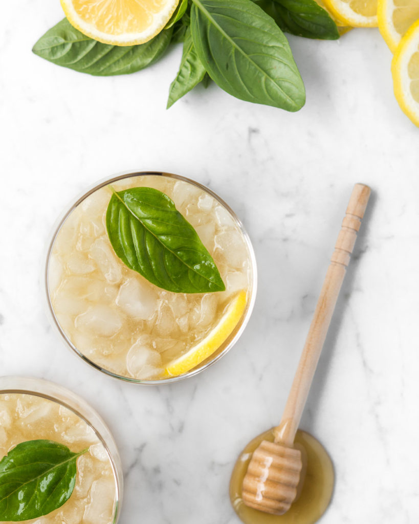 how to make a honey basil whiskey sour recipe-- withspice seasonal food blog