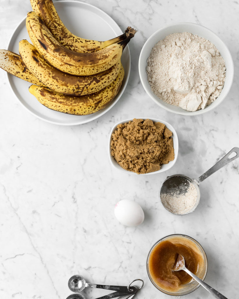 brown butter banana bread ingredients