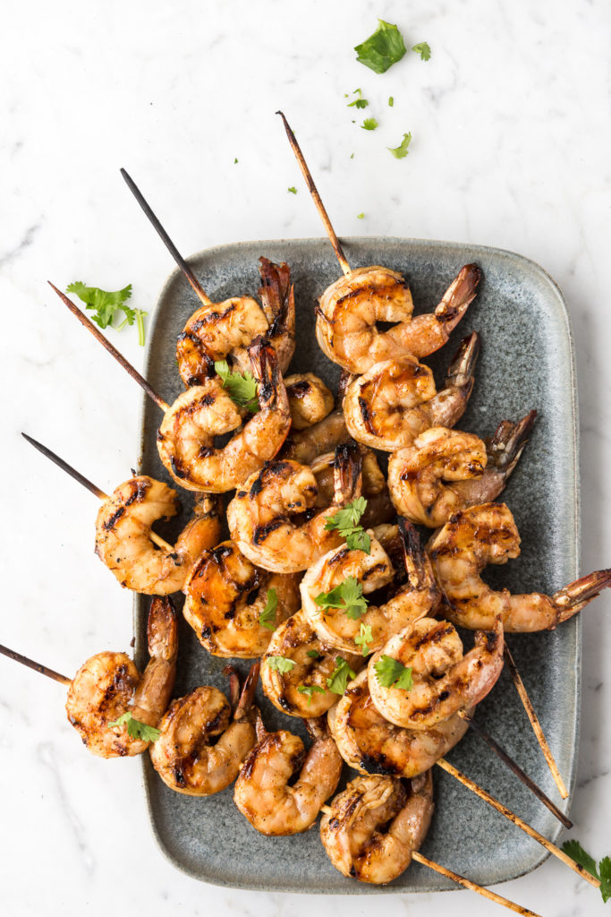 five spice grilled shrimp with sweet sour dipping sauce