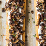 roasted mushroom tart with goat cheese-- with spice seasonal food blog