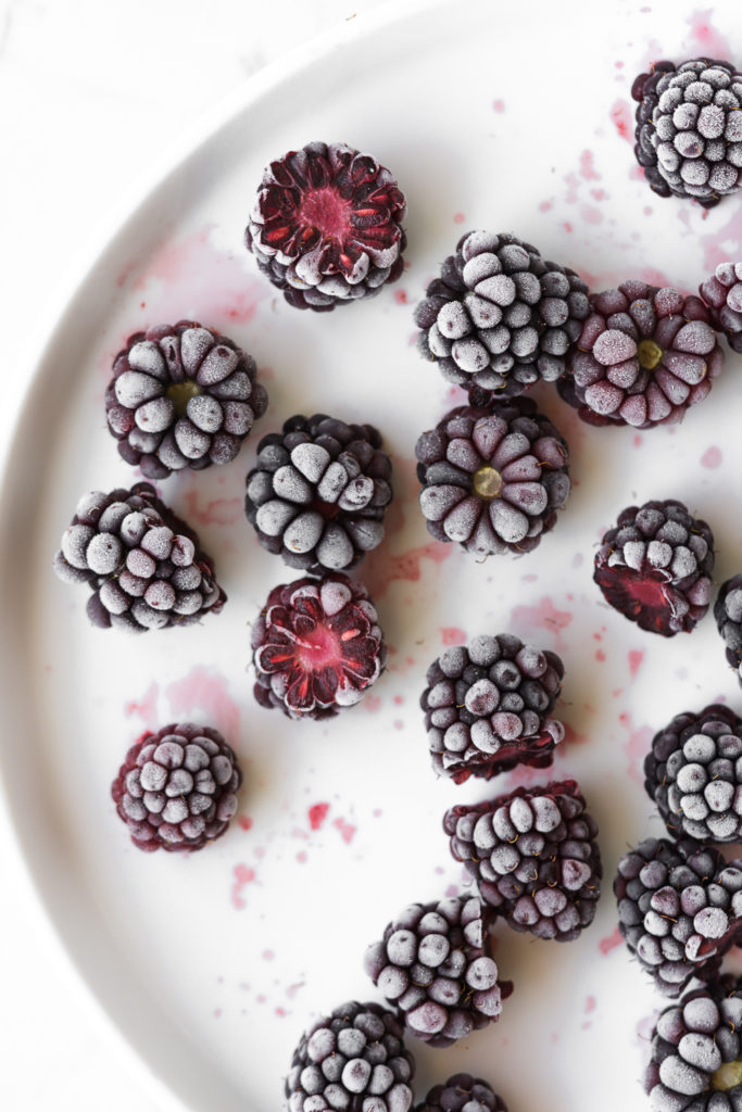 frozen summer blackberries