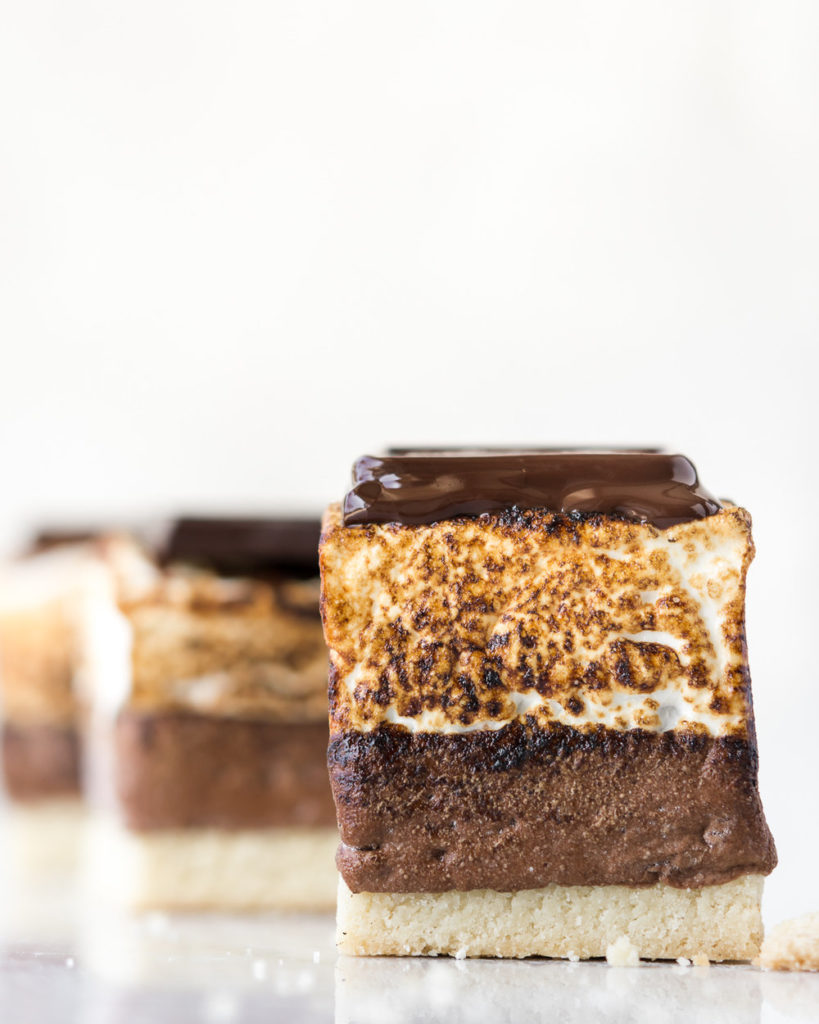 how to make mocha almond shortbread s'mores-- withspice food blog