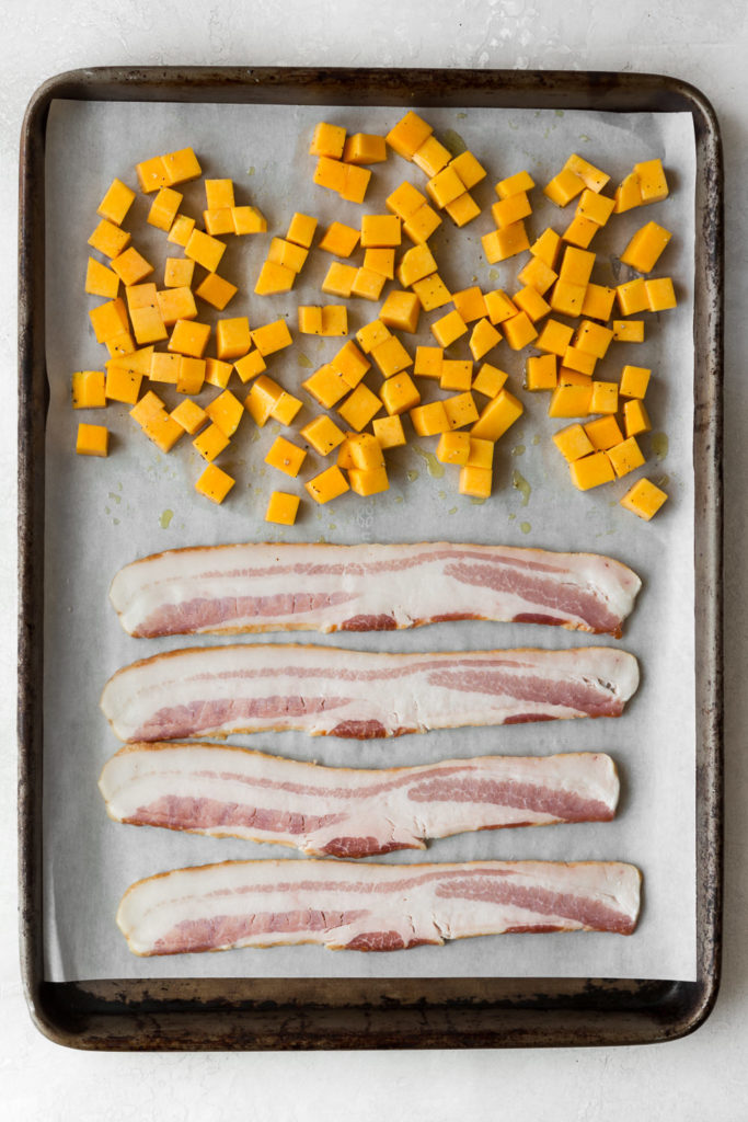 pumpkin and bacon for filling