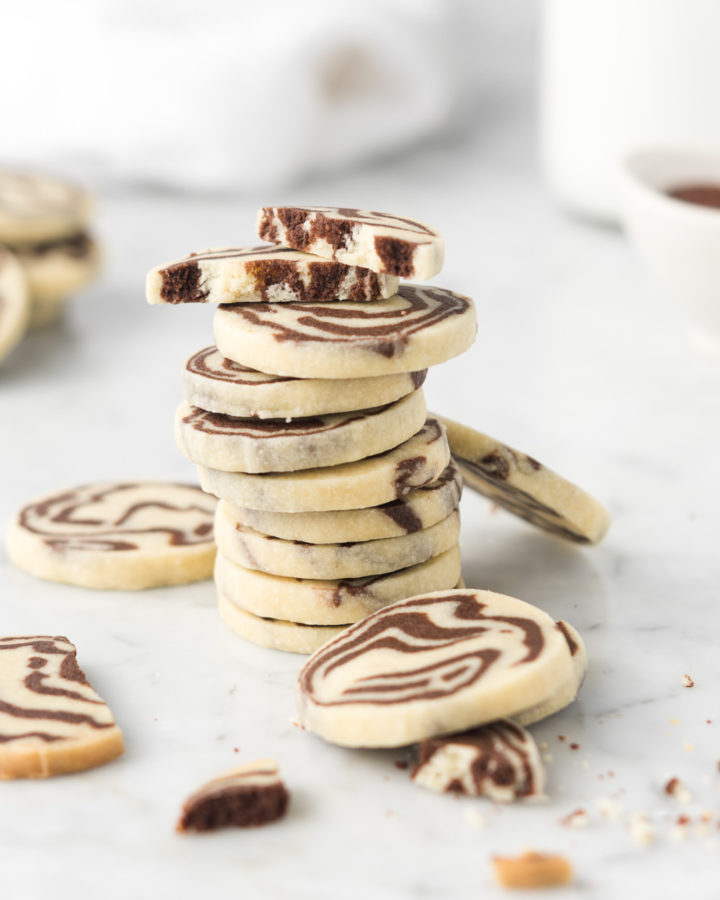 chocolate peppermint icebox cookies