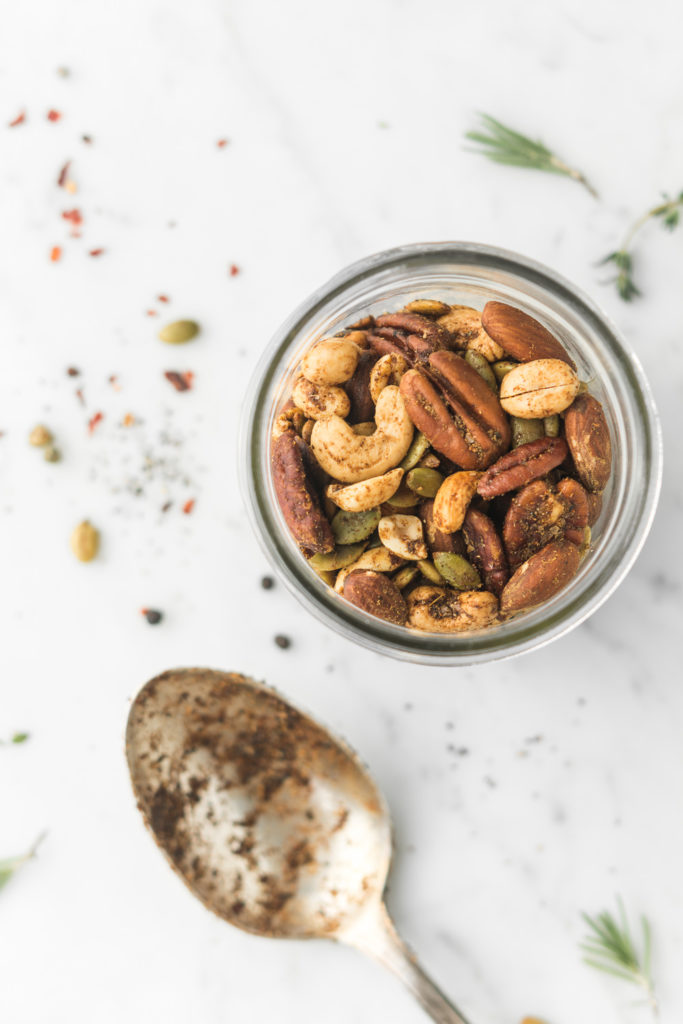 how to make spicy garam masala roasted nuts