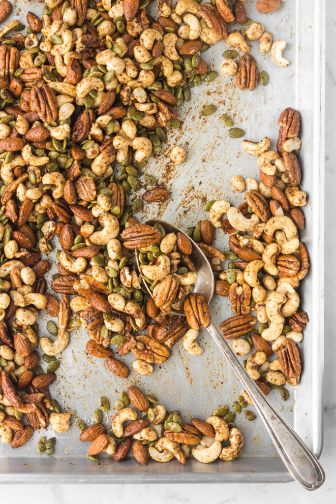 how to make spicy roasted nuts-- withspice food blog