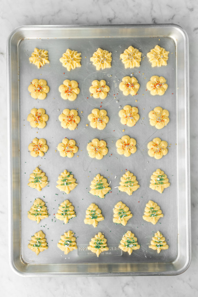 salted butter pressed christmas cookies