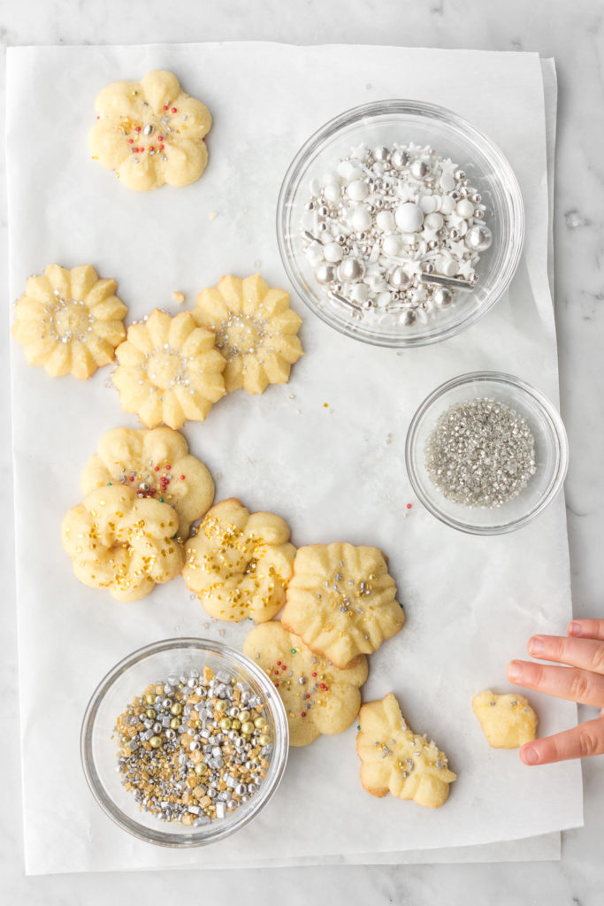 salted butter spritz christmas cookies