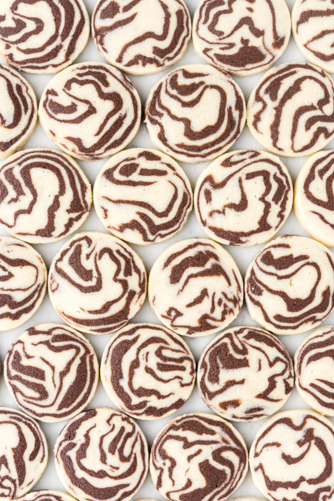 marbled chocolate peppermint icebox cookie recipe