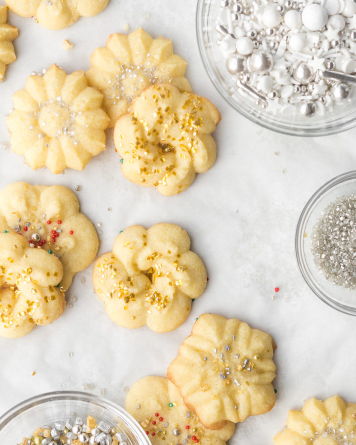 salted butter spritz cookie recipe-- withspice