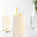 sparkling elderflower gin cocktail