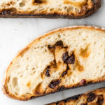 white chocolate yeast bread with sour cherries