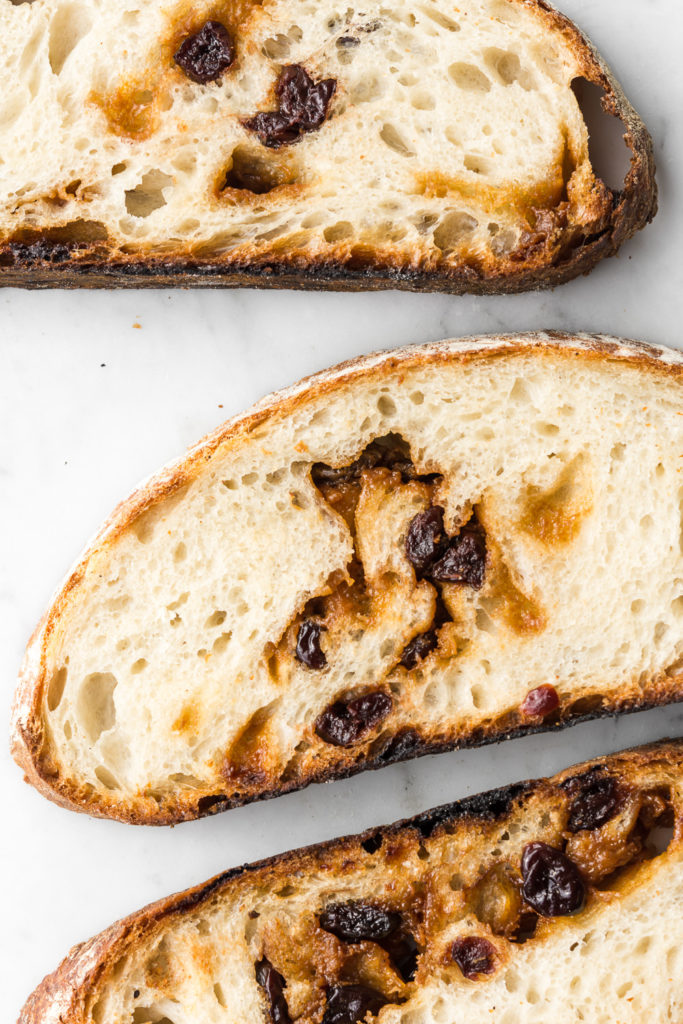 white chocolate yeast bread with sour cherries