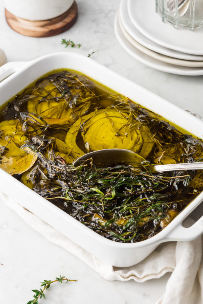 fennel confit with tarragon and lemon