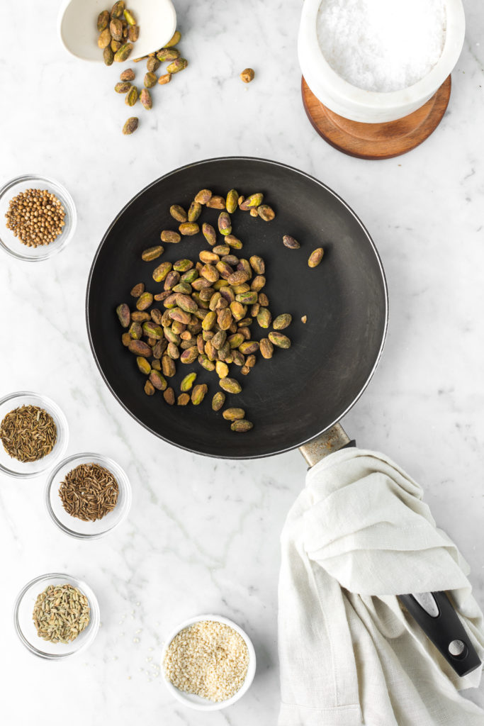 how to make pistachio dukkah