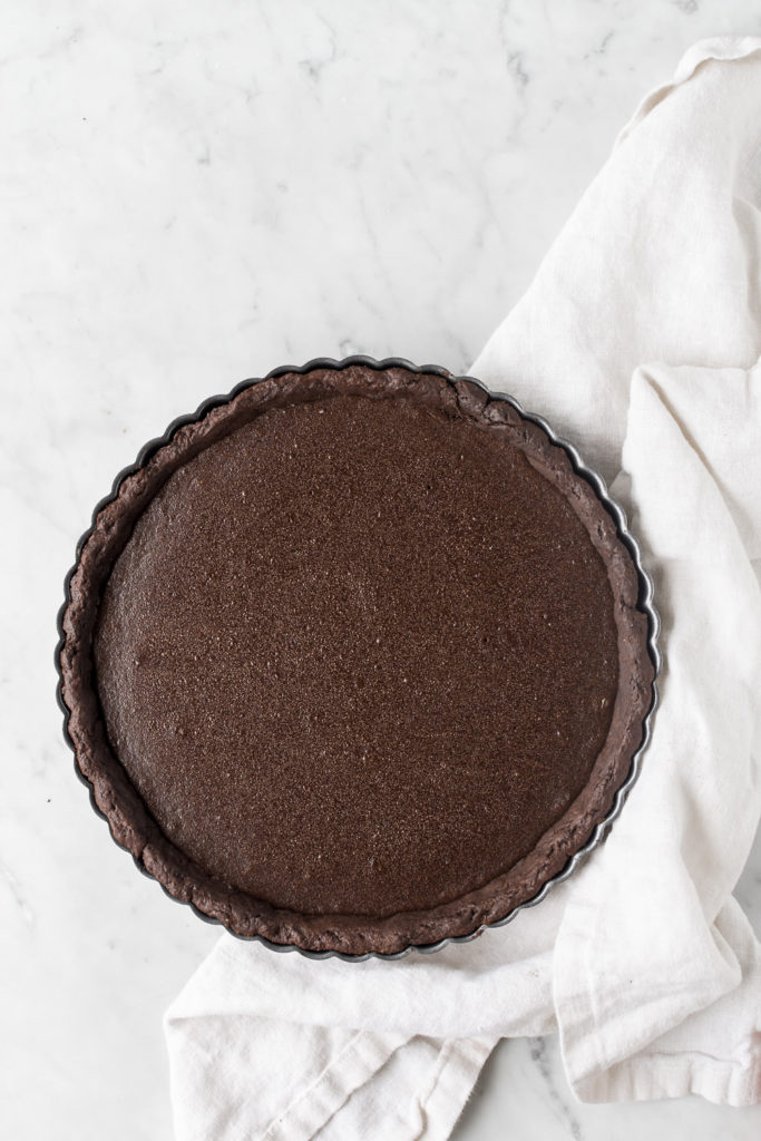 baked chocolate tart