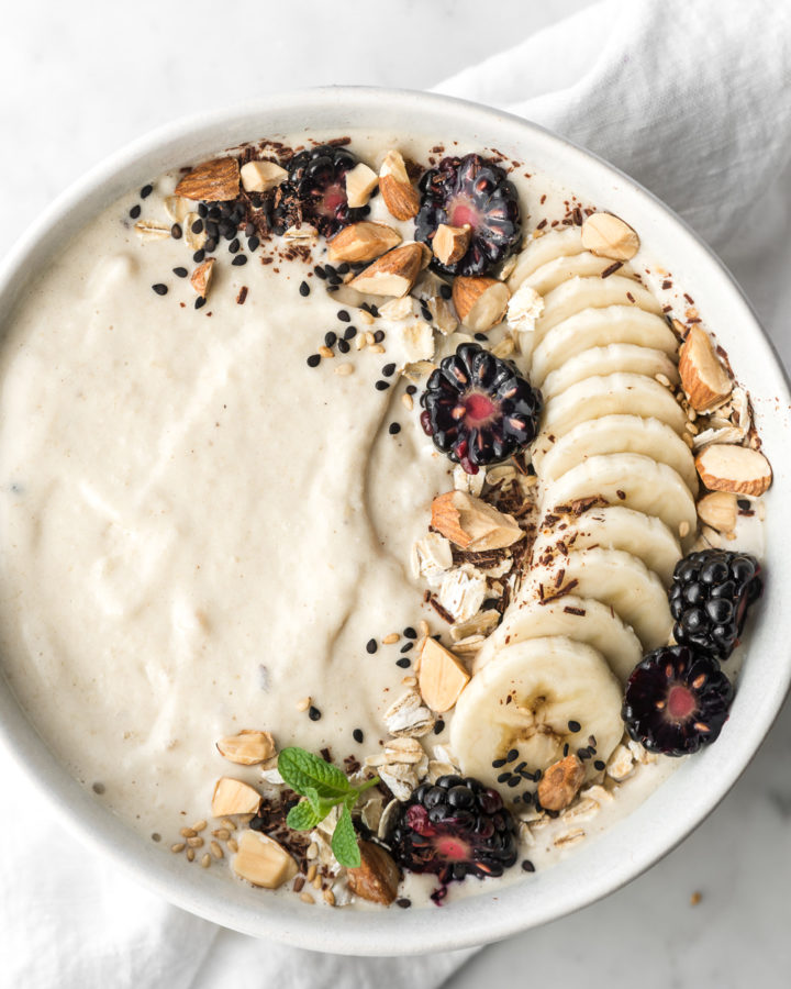 banana nut smoothie bowl